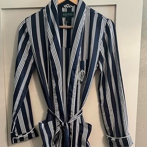 Ralph Lauren Navy striped robe